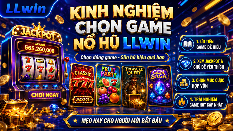 Kinh nghiệm chọn game nổ hũ LLWIN đáng chơi